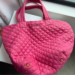 MZ Wallace Medium Tote Deluxe in Zinnia Pink